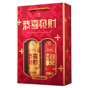 金門高粱緞金龍2024年 恭喜發財 新春禮盒 600ml*2