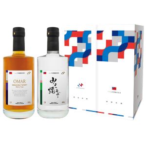 112年雙十國慶紀念酒禮盒 (OMAR雪莉果乾+玉山高粱山之煙) 500ml