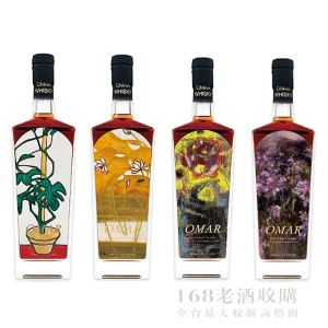 OMAR13年 花間酌趣 原桶強度單一麥芽威士忌(PX雪莉桶) 700ml*4