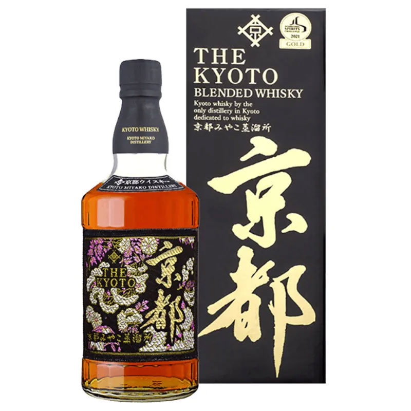 京都威士忌 西陣織黑帶 700ml